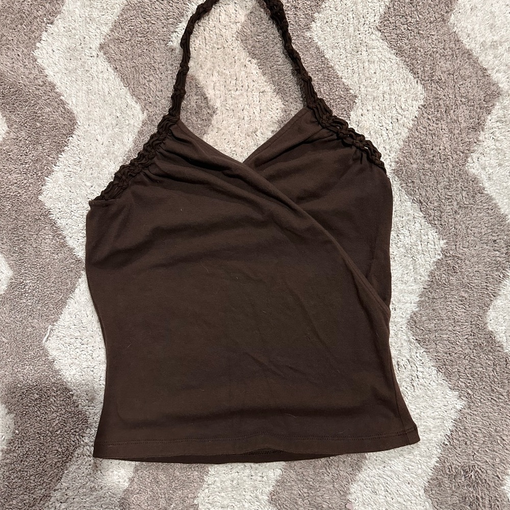 bebe Chocolate Brown Camisole Top
